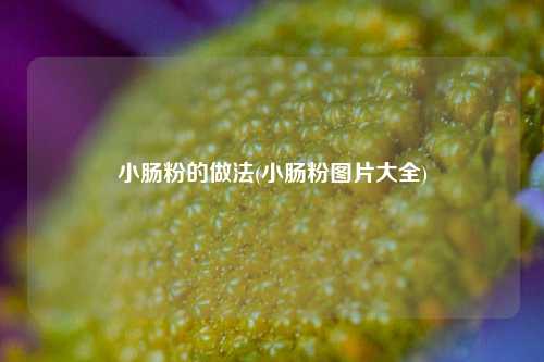 小肠粉的做法(小肠粉图片大全)
